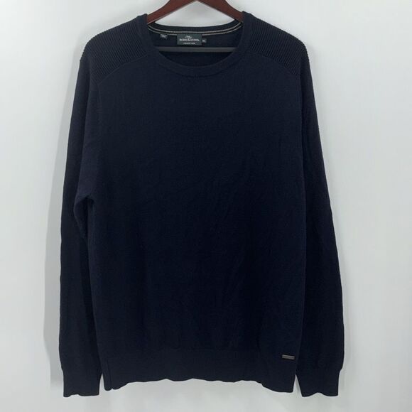 Rodd & Gunn Knit Sweater Merino Wool Dark Navy Blue Men’s XL - Picture 3 of 12